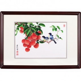 廣繡《荔香》68x48cm